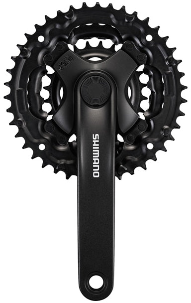 Shimano FC-TY301 42/34/24 150mm 6/7/8-Speed Chainset - No Chainguard - Black