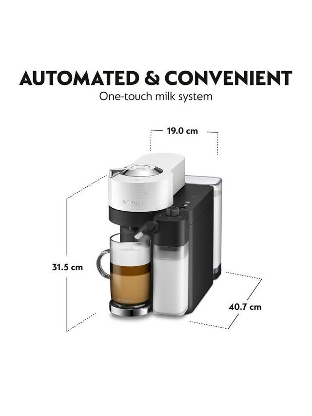 Nespresso by De'Longhi ENV300 Vertuo Lattissima Pod Coffee Machine - White