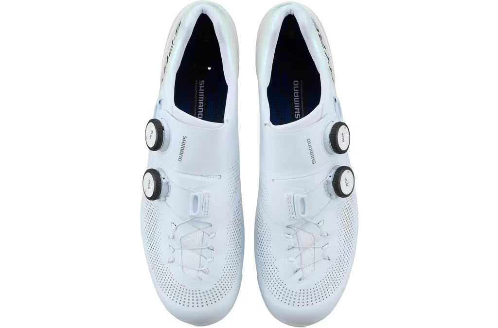 Shimano S-PHYRE RC9 (RC903) Road Cycling Shoes - White - Wide Fit EU 43/UK 8
