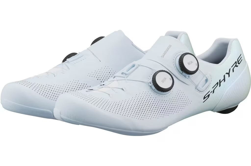 Shimano S-PHYRE RC9 (RC903) Road Cycling Shoes - White - Wide Fit EU 43/UK 8
