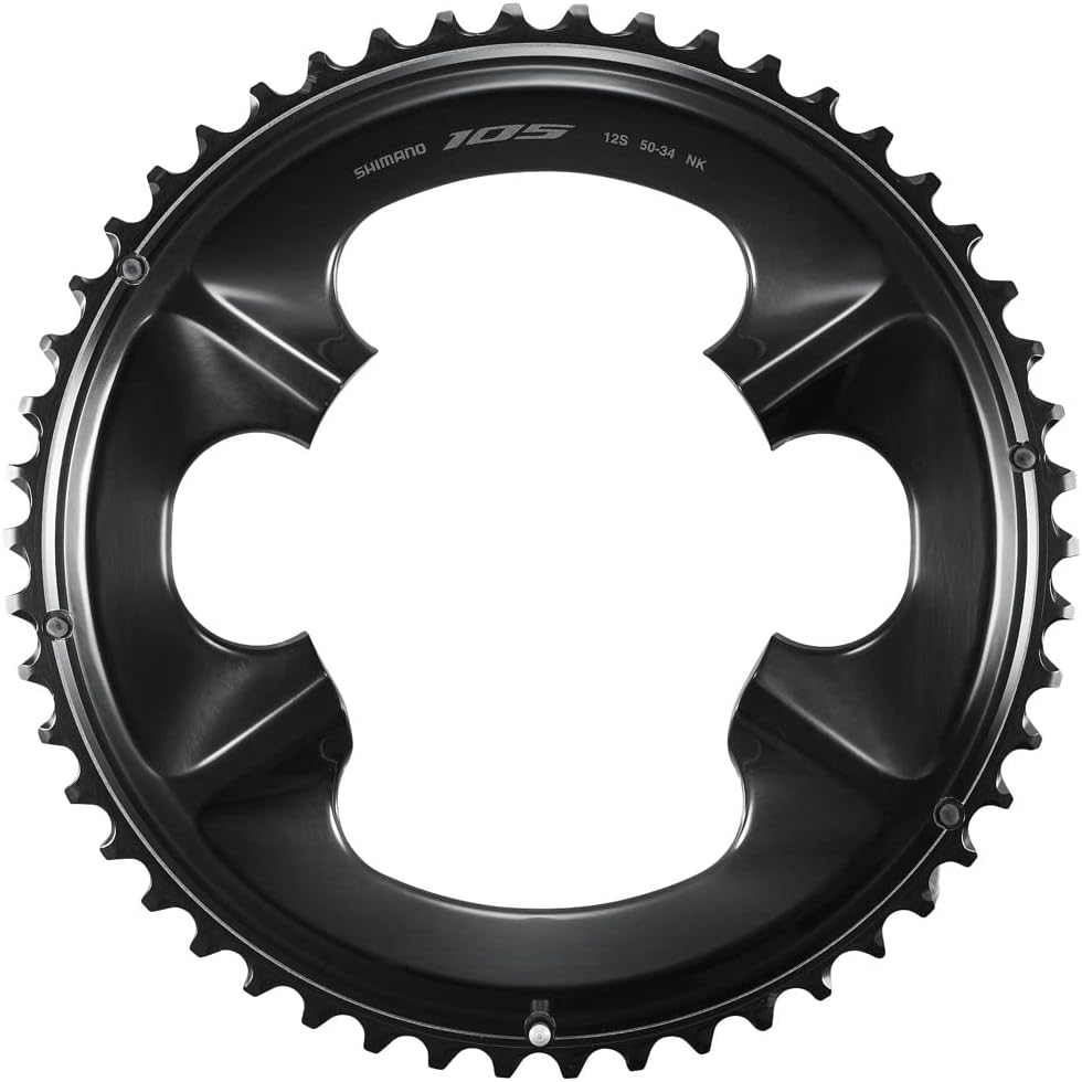 Shimano 105 FC-R7100 12-Speed 50T-NK 50/34T Road Outer Bike Chainring Black