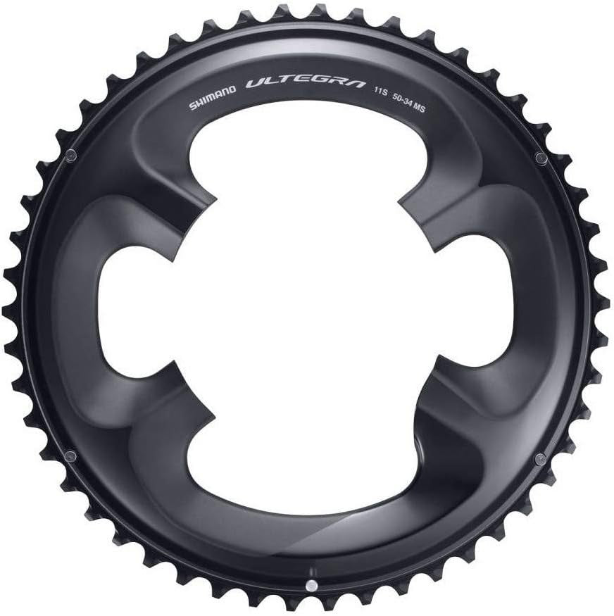 Shimano FC-R8000 50T-MS Ultegra 2 x 11-Speed 50T Outer Chainring - Black