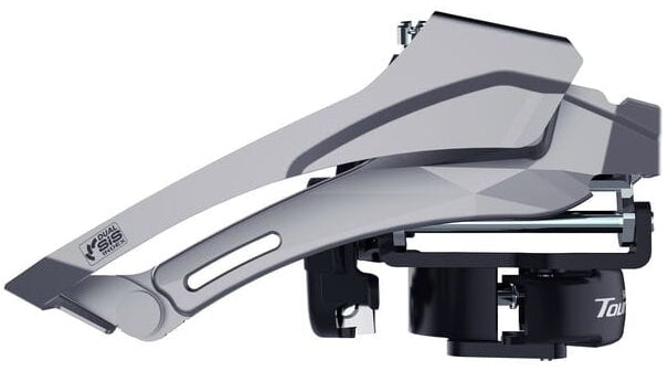 Shimano Tourney FD-TY606 Dual Pull Double Front Derailleur - Black/Silver