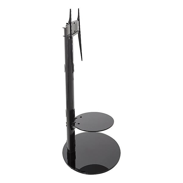 AVF Lugano Oval Pedestal TV Stand With Bracket For TVs Up To 65" - Black