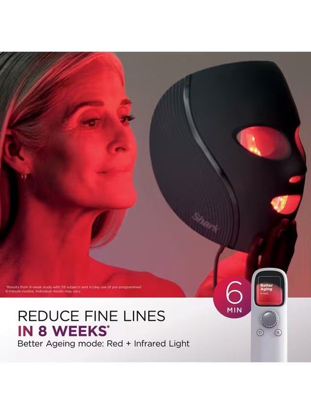 Shark CryoGlow FW312UK LED Anti-Ageing & Blemish Repair Face Mask - Lilac