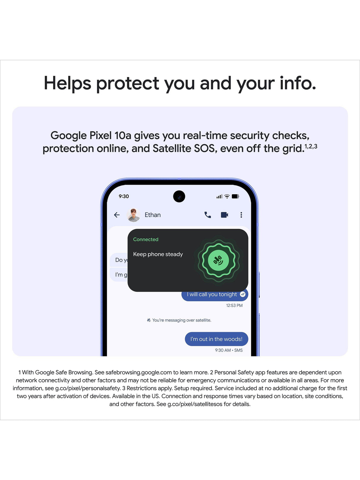 Google Pixel 10a 6.3” 5G SIM-Free Unlockled 8GB RAM 128GB Smartphone - Fog