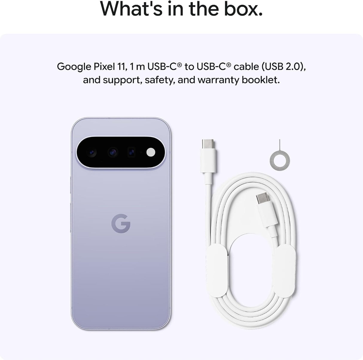 Google Pixel 11 5G 6.3" Smartphone 256GB 12GB RAM SIM-Free Unlocked - Frost