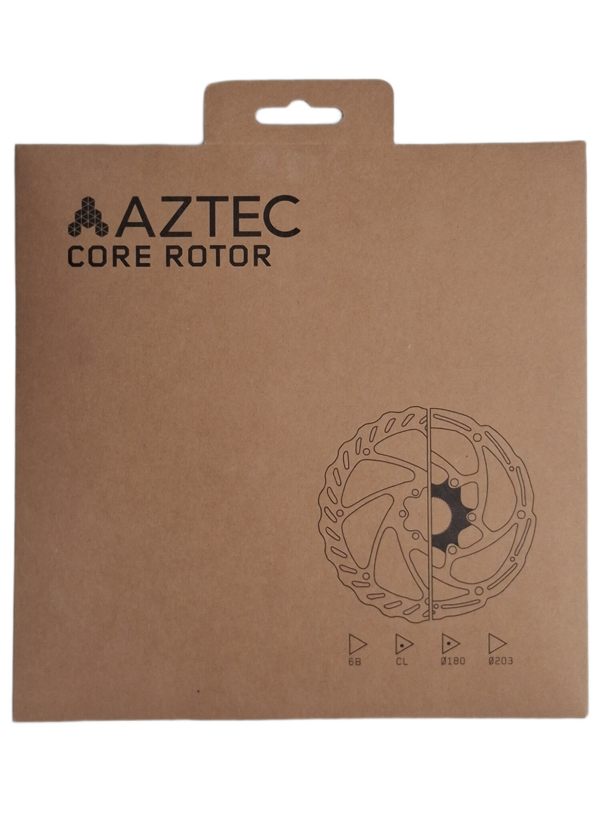 Aztec Core PBR7180 Stainless Steel Centre Lock Disc Rotor 180mm - Silver