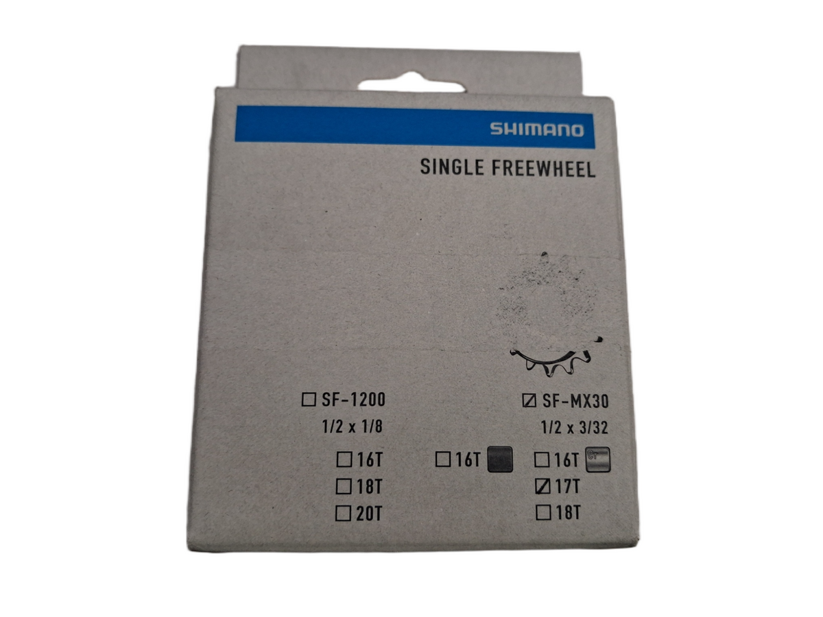 Shimano SF-MX30 17T Single-Speed Steel Threaded Freewheel Sprocket - Silver