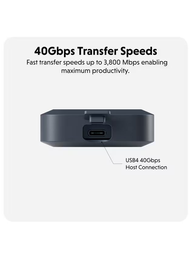 Targus HD5001GL HyperDrive Next USB4 NVMe PCIe 4.0 SSD Storage Enclosure