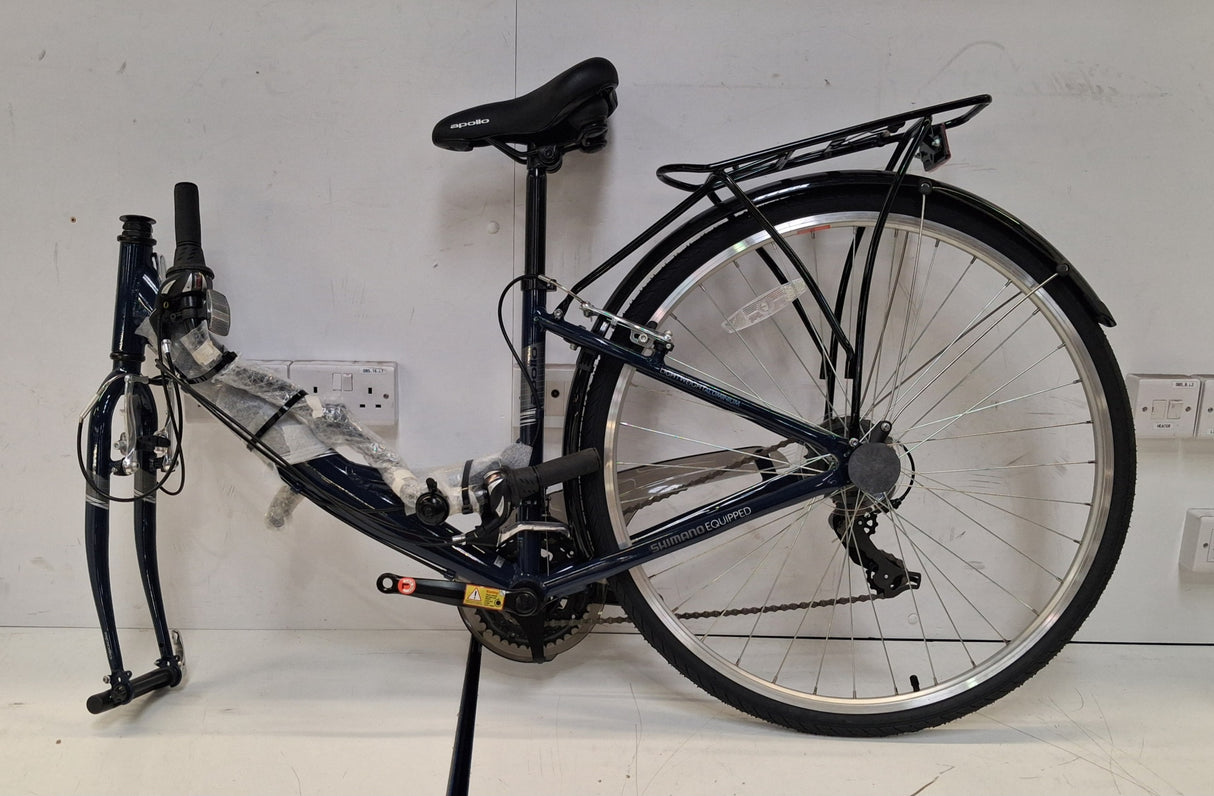 Apollo Elyse Womens 21 Speed V-Brakes Hybrid Bike - Navy Blue - 16" Small