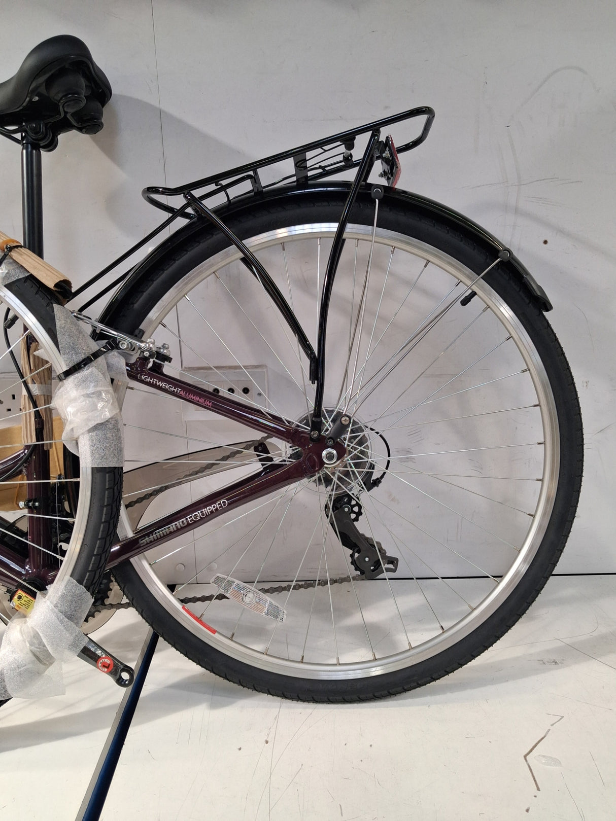 Apollo Elyse Womens 21 Speed V-Brakes Hybrid Bike - Purple - Small 16''