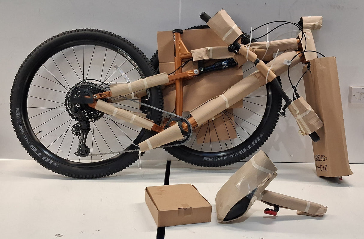 Carrera Titan X 2025 Unisex 10 Speed Mountain Bike - Orange - Large Frame