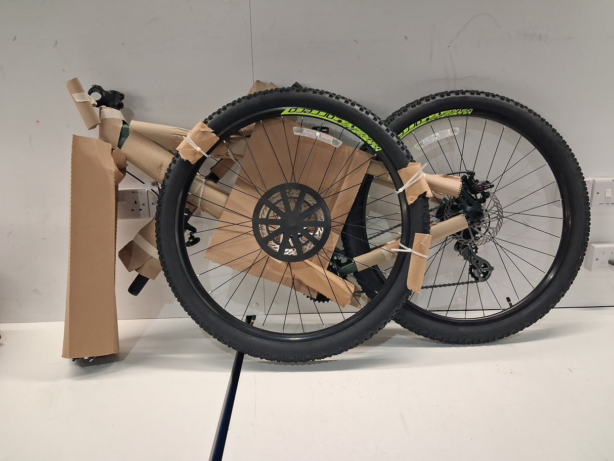 Carrera Vengeance Mens 16-Speed Disc Brake Mountain Bike - Green - Small