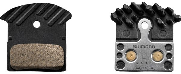 Shimano J04C-MF Disc Pads & Spring Metal Sintered Alloy - Black/Silver