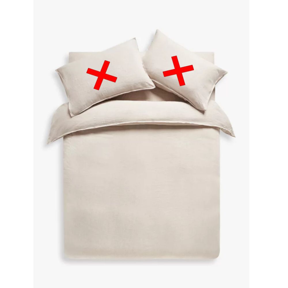 John Lewis Comfy & Relaxed Washed Linen King Size Duvet Cover - Undyed