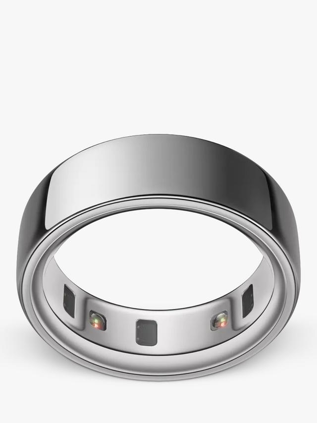 Oura Ring 4 Health & Fitness Tracker Android and IOS Smart Ring - Silver - 6
