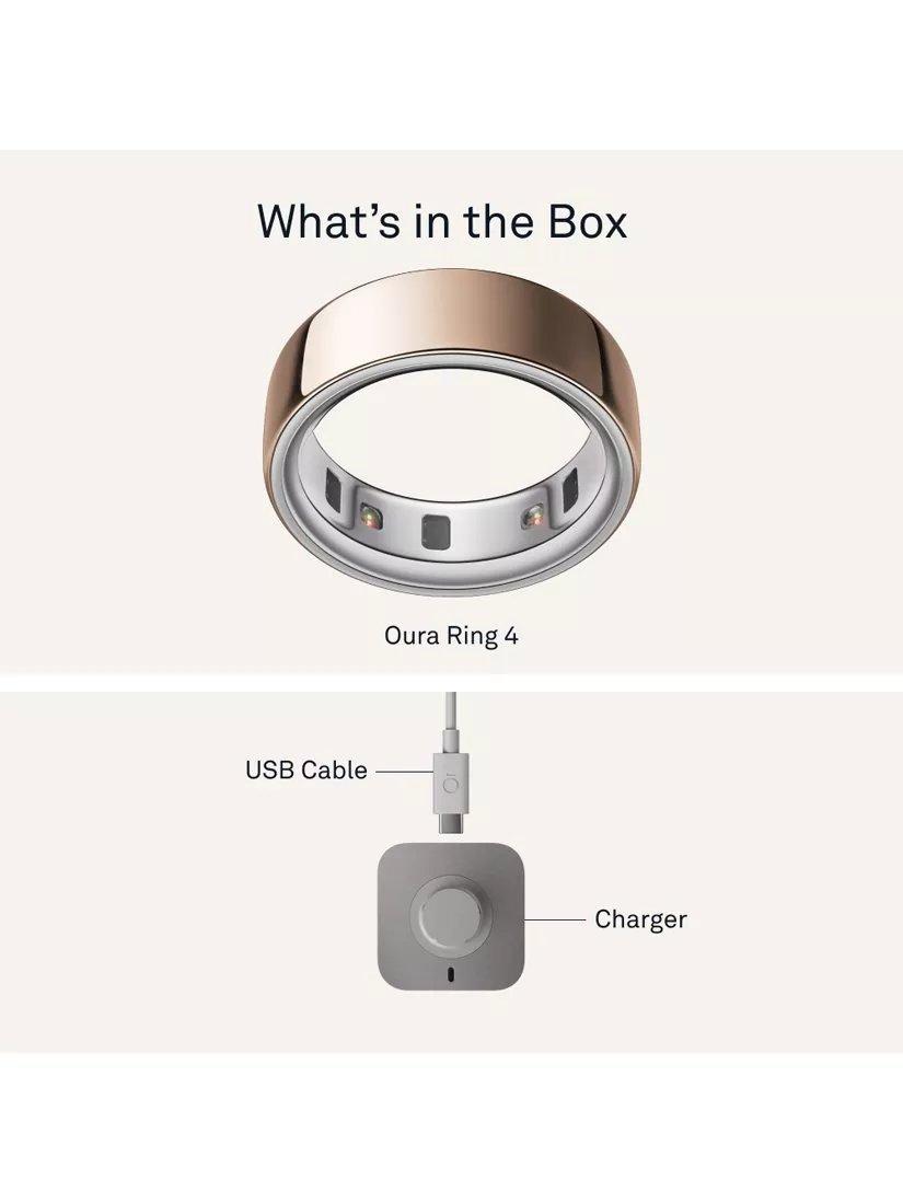 Oura Ring 4 Health & Fitness Tracker Android IOS Smart Ring - Rose Gold - 6