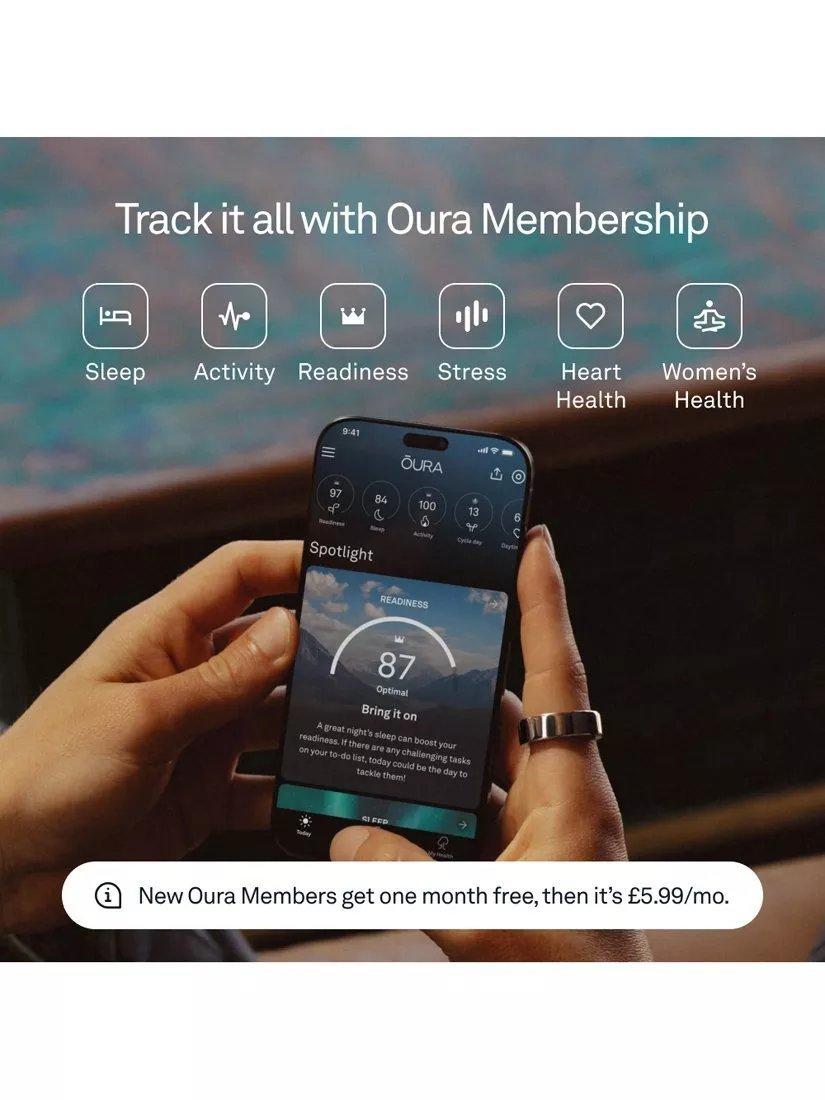 Oura Ring 4 Health & Fitness Tracker Android IOS Smart Ring - Rose Gold - 6