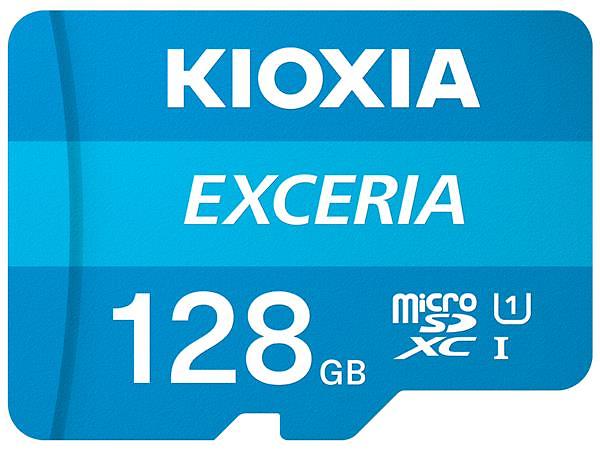 Kioxia Exceria 128GB MicroSDXC U1 100MB/s Pc Memory Card Class 10 - Blue