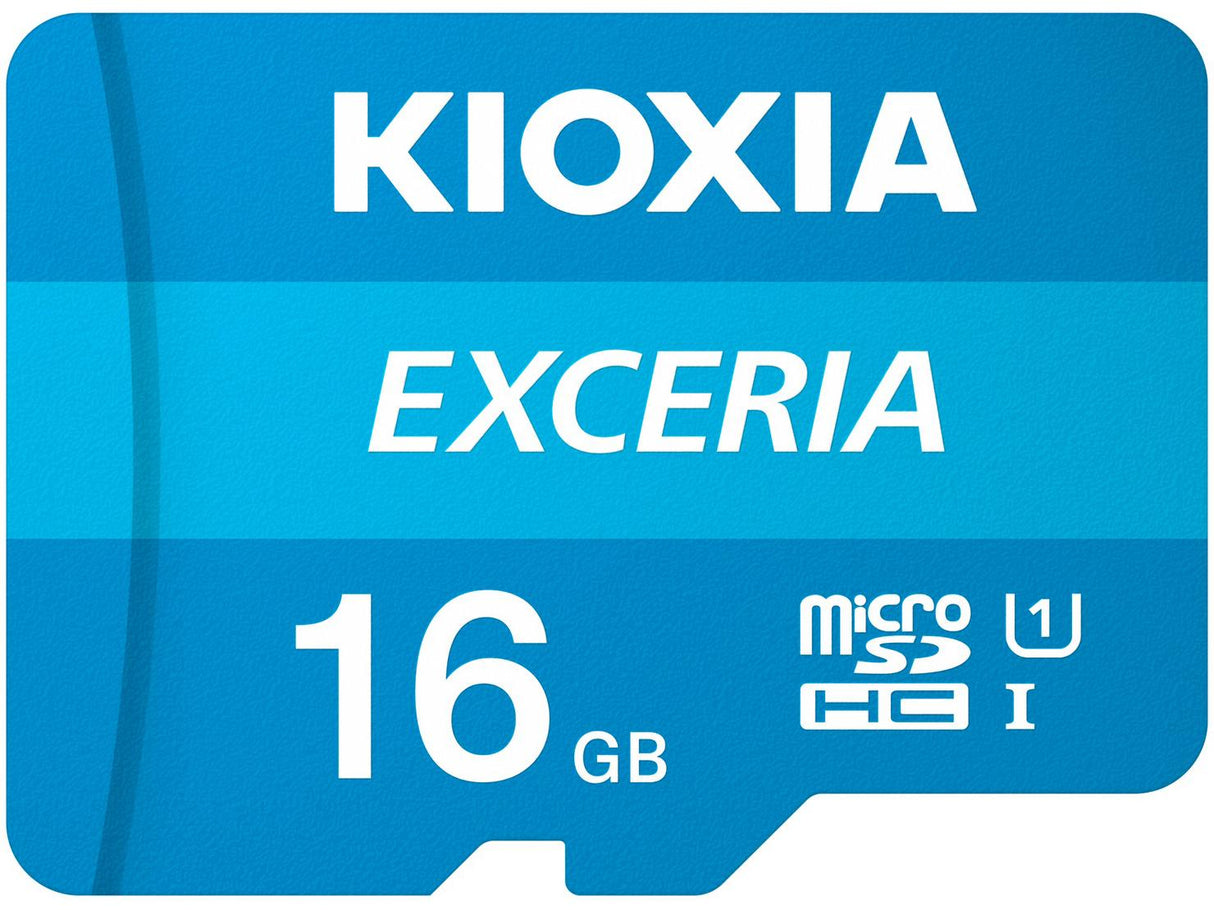 Kioxia Exceria Memory Card 16GB MicroSDHC UHS-I Class 10 U1 100MB/s - Blue