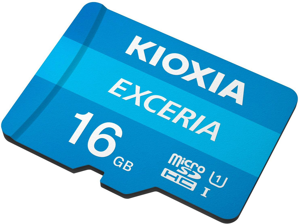 Kioxia Exceria Memory Card 16GB MicroSDHC UHS-I Class 10 U1 100MB/s - Blue
