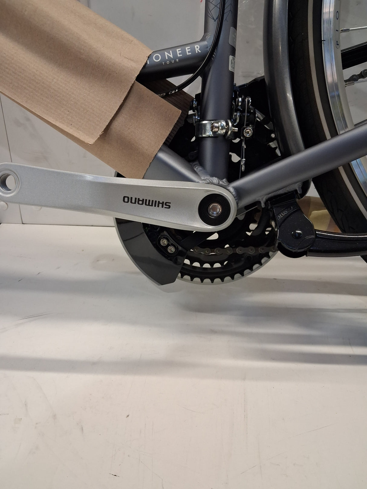 Raleigh Pioneer Tour Low Step Women's Hybrid Bike - Blue/Grey - 15" Frame