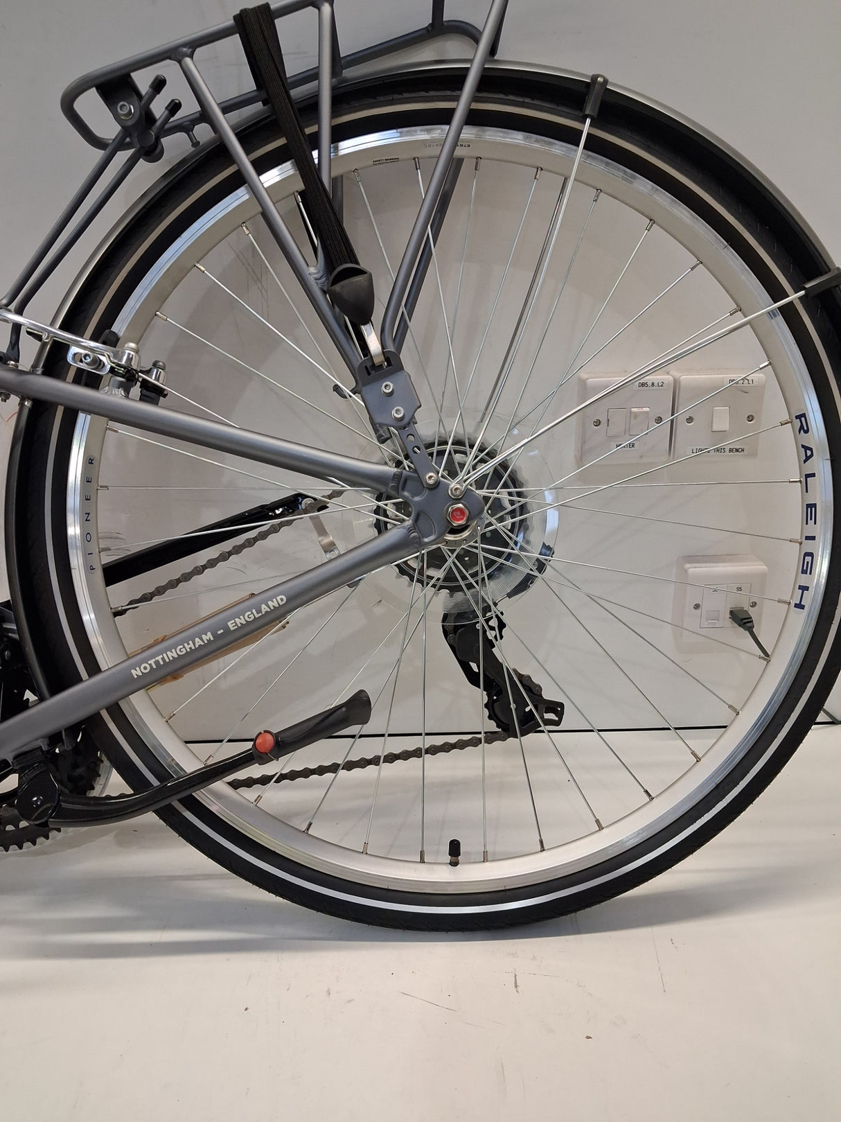 Raleigh Pioneer Tour Low Step Women's Hybrid Bike - Blue/Grey - 15" Frame