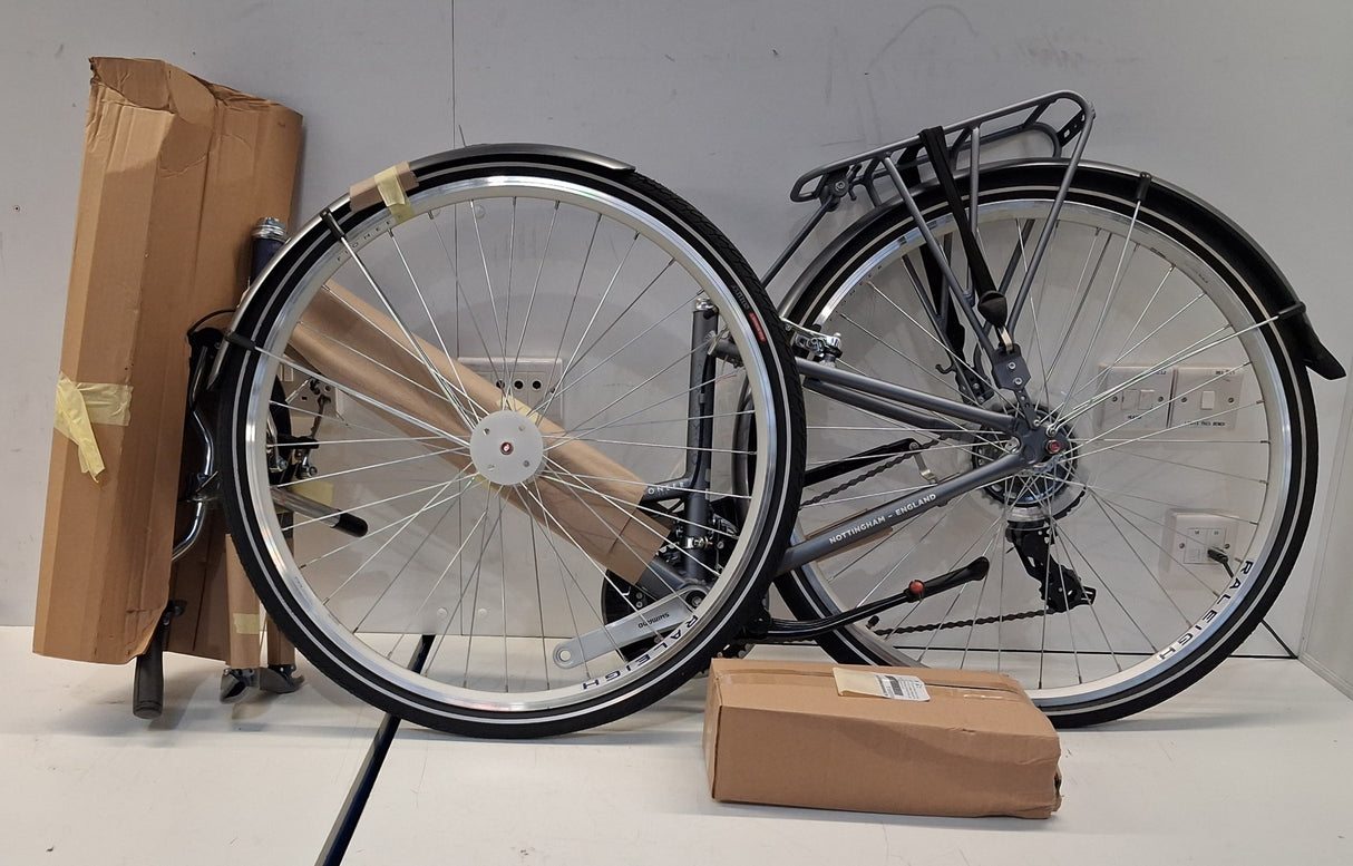 Raleigh Pioneer Tour Low Step Women's Hybrid Bike - Blue/Grey - 15" Frame