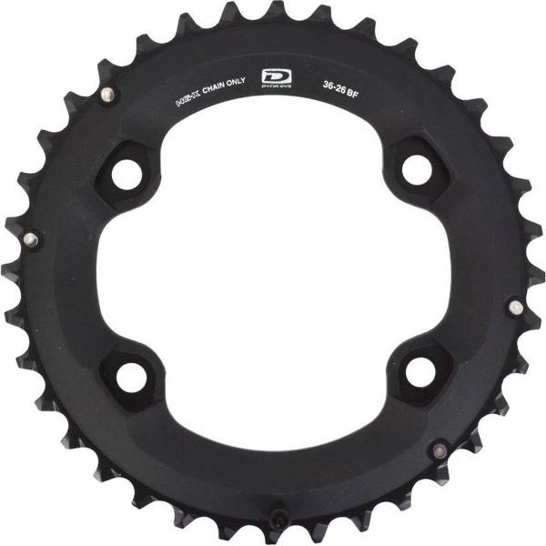 Shimano Deore M6000 38T 96mm BCD MTB Bicycle Replacement Chainring - Black