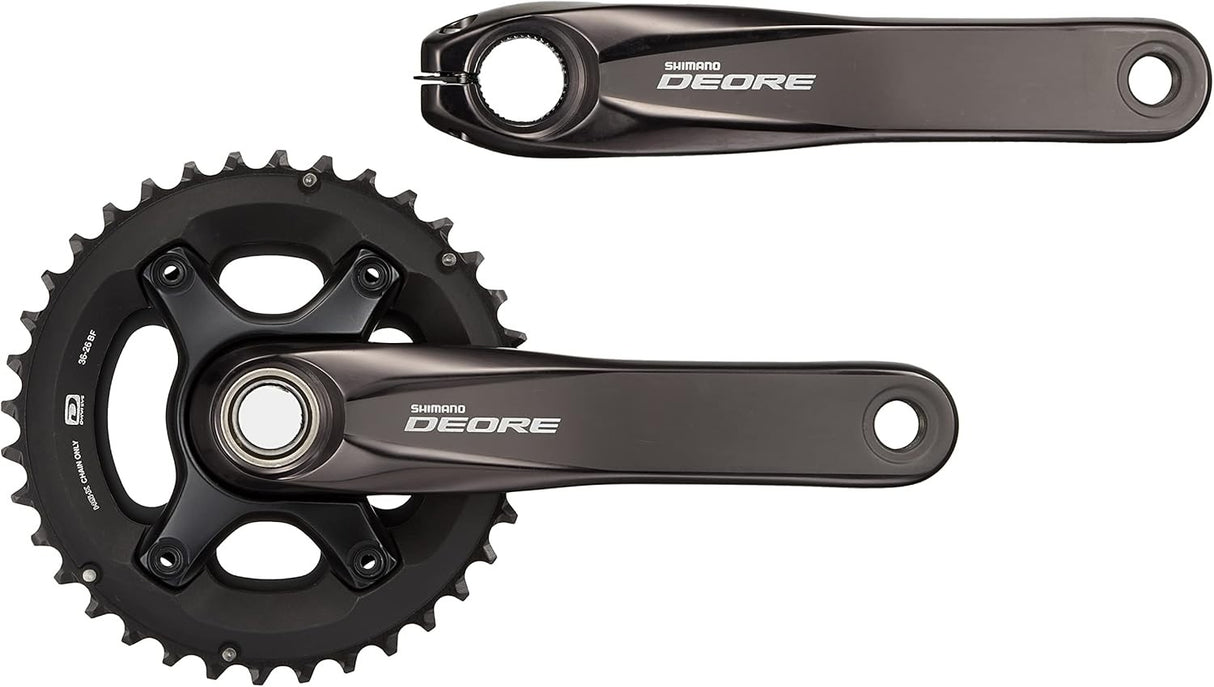 Shimano Deore FC-M6000-3 175mm 40-30-22T Crankset Front Chainwheel - Black