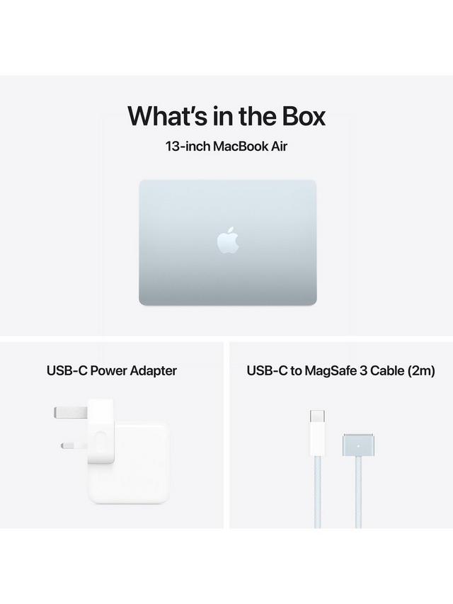 Apple MacBook Air 2025 M4 10-Core 16GB RAM 512GB SSD 15.3'' Laptop Sky Blue