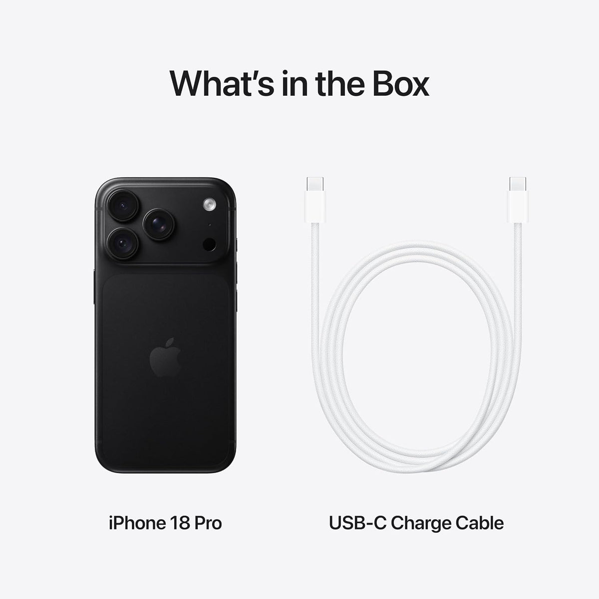 Apple iPhone 18 Pro 512GB 5G 6.3in SIM+ Esim Unlocked Smartphone - Black