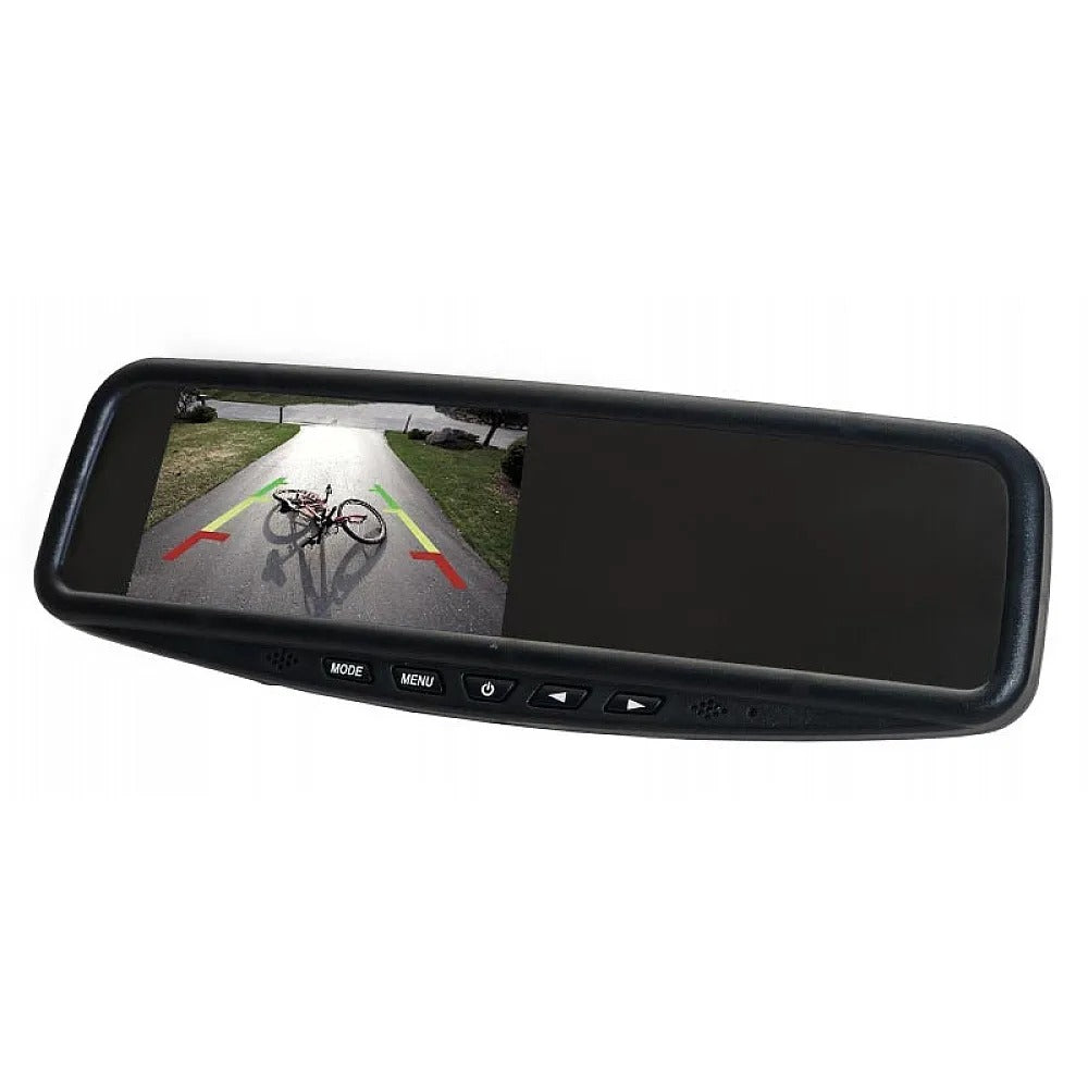EchoMaster MM-43-CL Clip-On Mirror Monitor Reverse Camera Display - Black