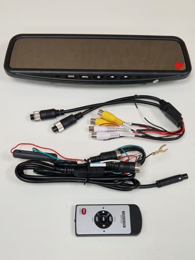 EchoMaster MM-43-CL Clip-On Mirror Monitor Reverse Camera Display - Black