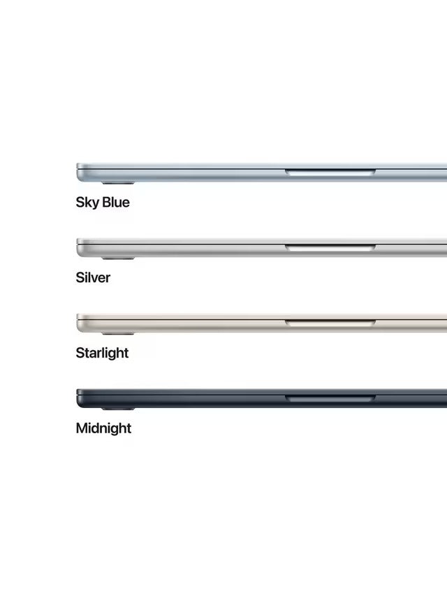 Apple MacBook Air 2025 M4 10-Core 16GB RAM 256GB SSD 15.3'' Laptop Silver