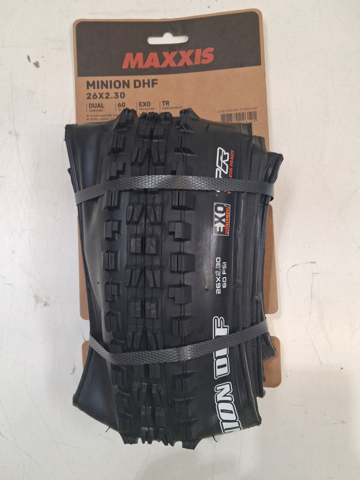Maxxis Minion DHF 26 x 2.30 Folding Tyre Dual Compound EXO Tubeless - Black