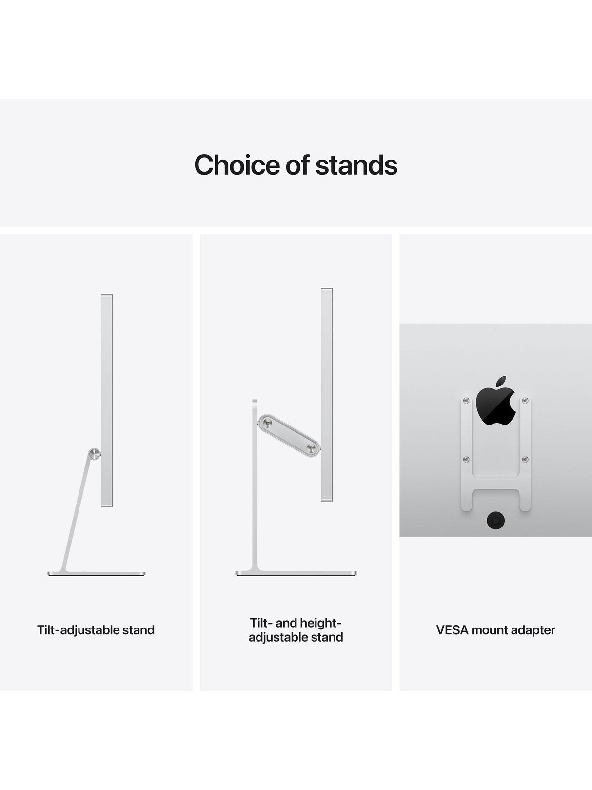Apple Studio Display MYJG3B/A Adjustable Stand 27" 5K Retina Display Silver