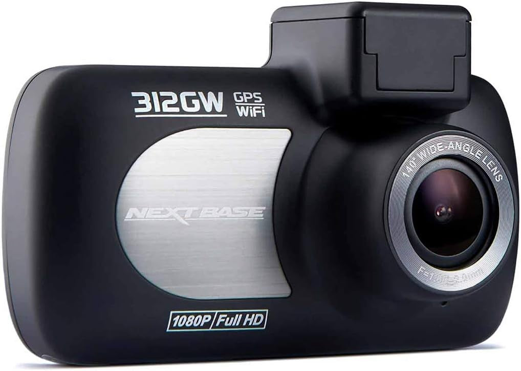NextBase 312GW 2.7" 140° Viewing Angle Loop Recording Car Dash Cam - Black