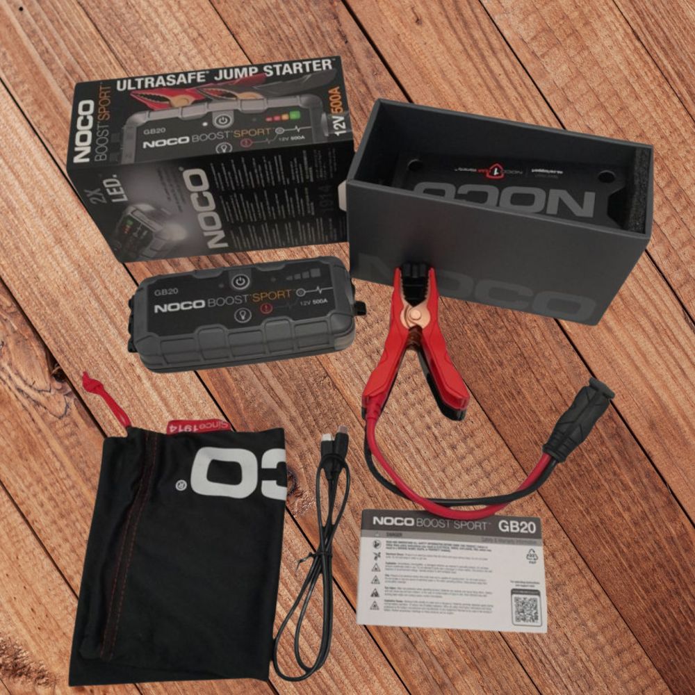 NOCO Boost Sport GB20 12V 500A Portable Lithium Jump Starter - Black