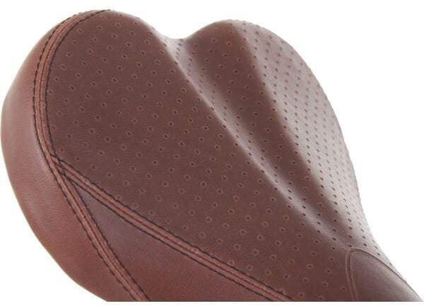 Madison Flux Classic Short Fit Synthetic Leather Saddle 250x152mm - Brown