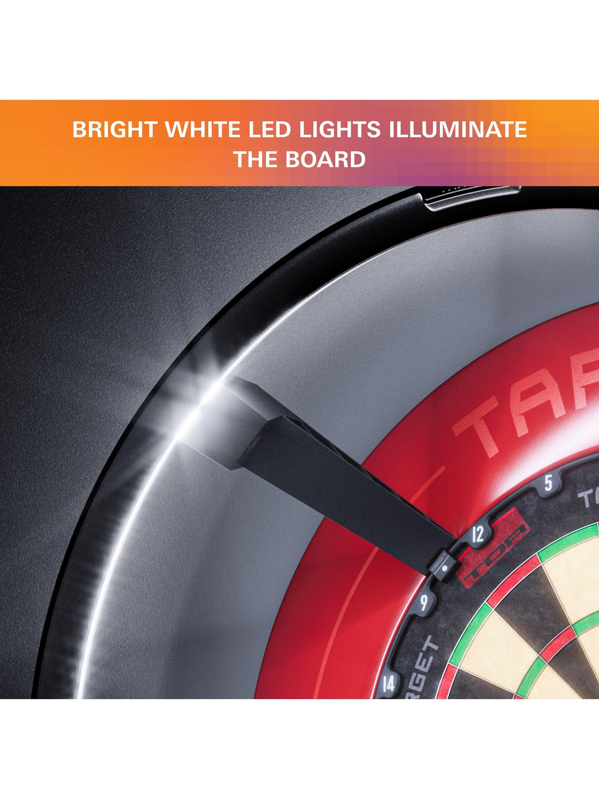 Target Darts Omni Automatic HD Camera Scoring System with LED Light - Black