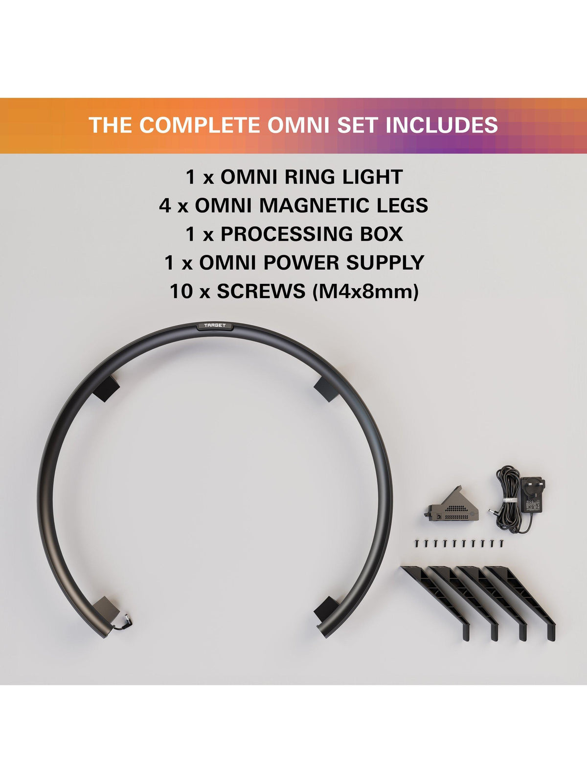 Target Darts Omni Automatic HD Camera Scoring System with LED Light - Black