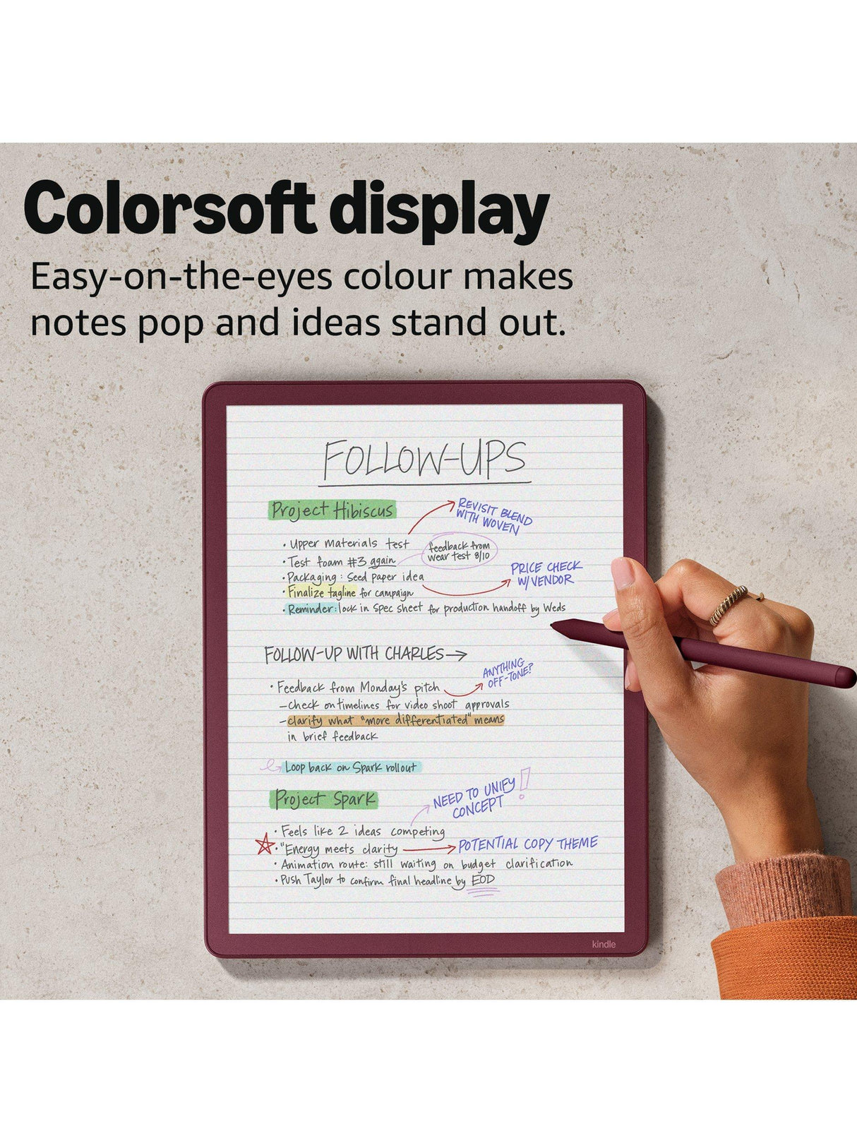 Amazon Kindle Scribe Colorsoft (2025) eReader 64GB 11in Premium Pen Graphite