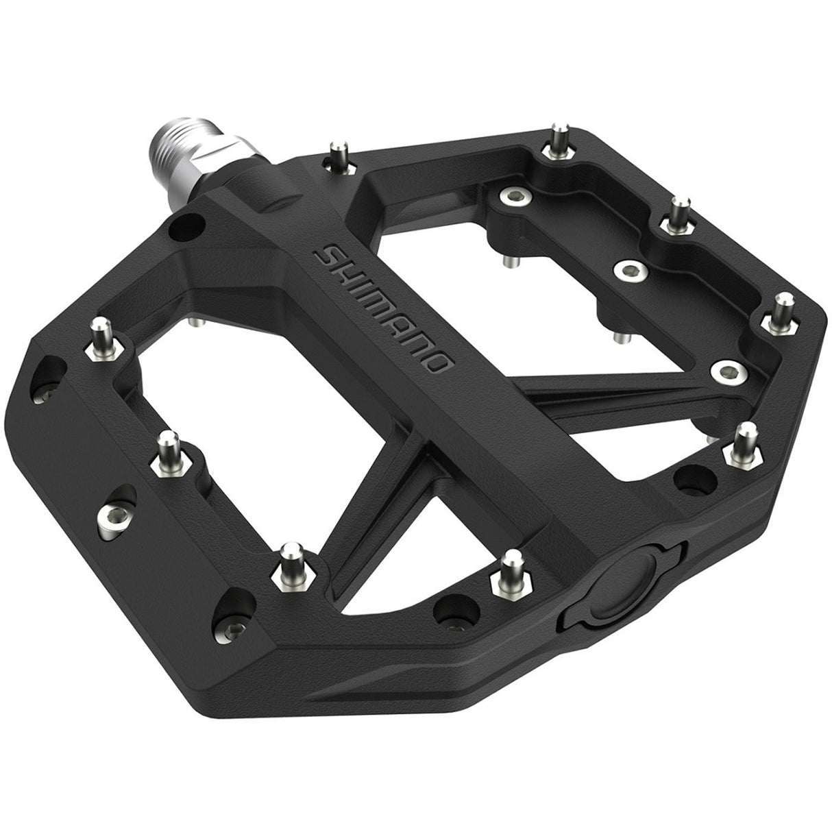 Shimano Bike Replacement Parts PD-GR400 High Grip Trail Flat Pedals - Black