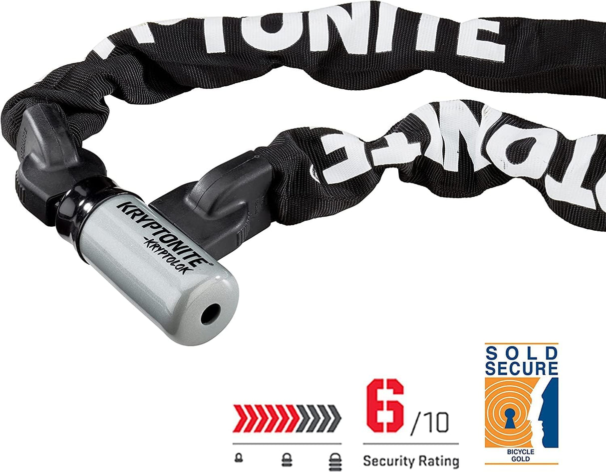 Kryptonite Kryptolok 995 Bike Chain Lock 9.5mm x 95cm Sold Secure Gold Black