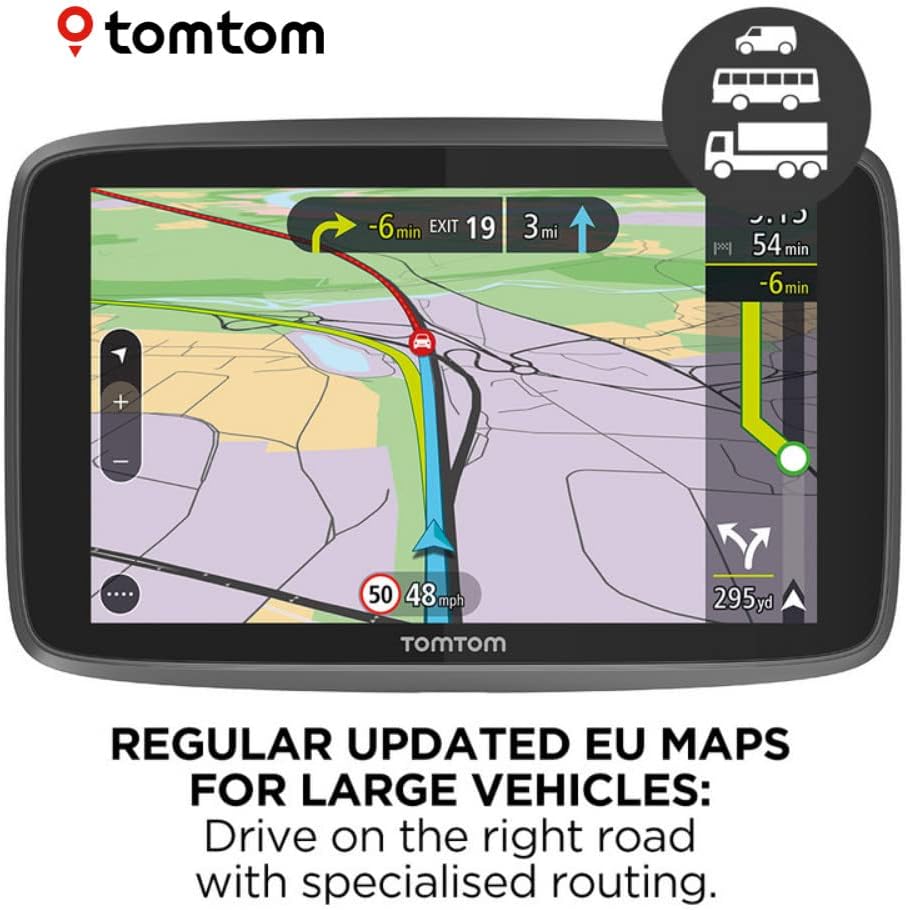 TomTom GO Professional 620 EU Maps 6'' Touchscreen Truck Sat Nav - Black