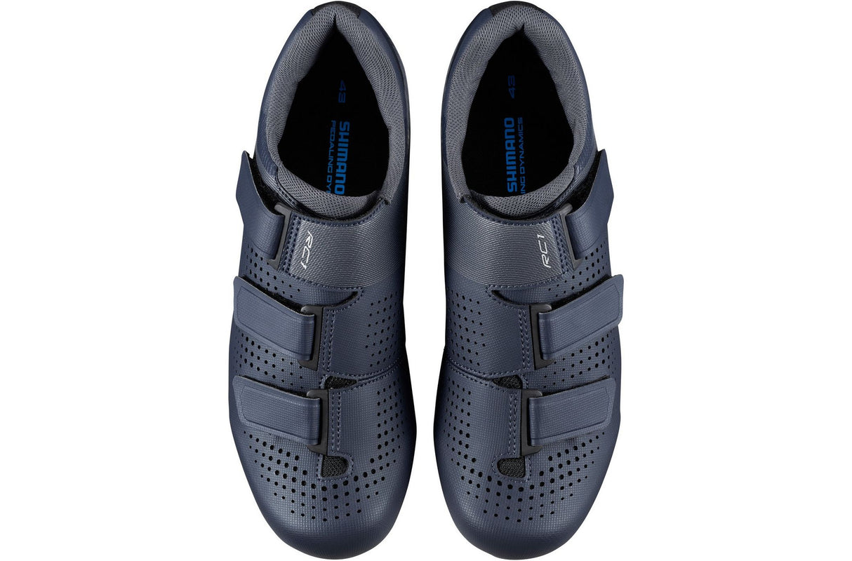Shimano RC100 Men's Synthetic Regular Road Cycling Shoes - Navy - Size 47