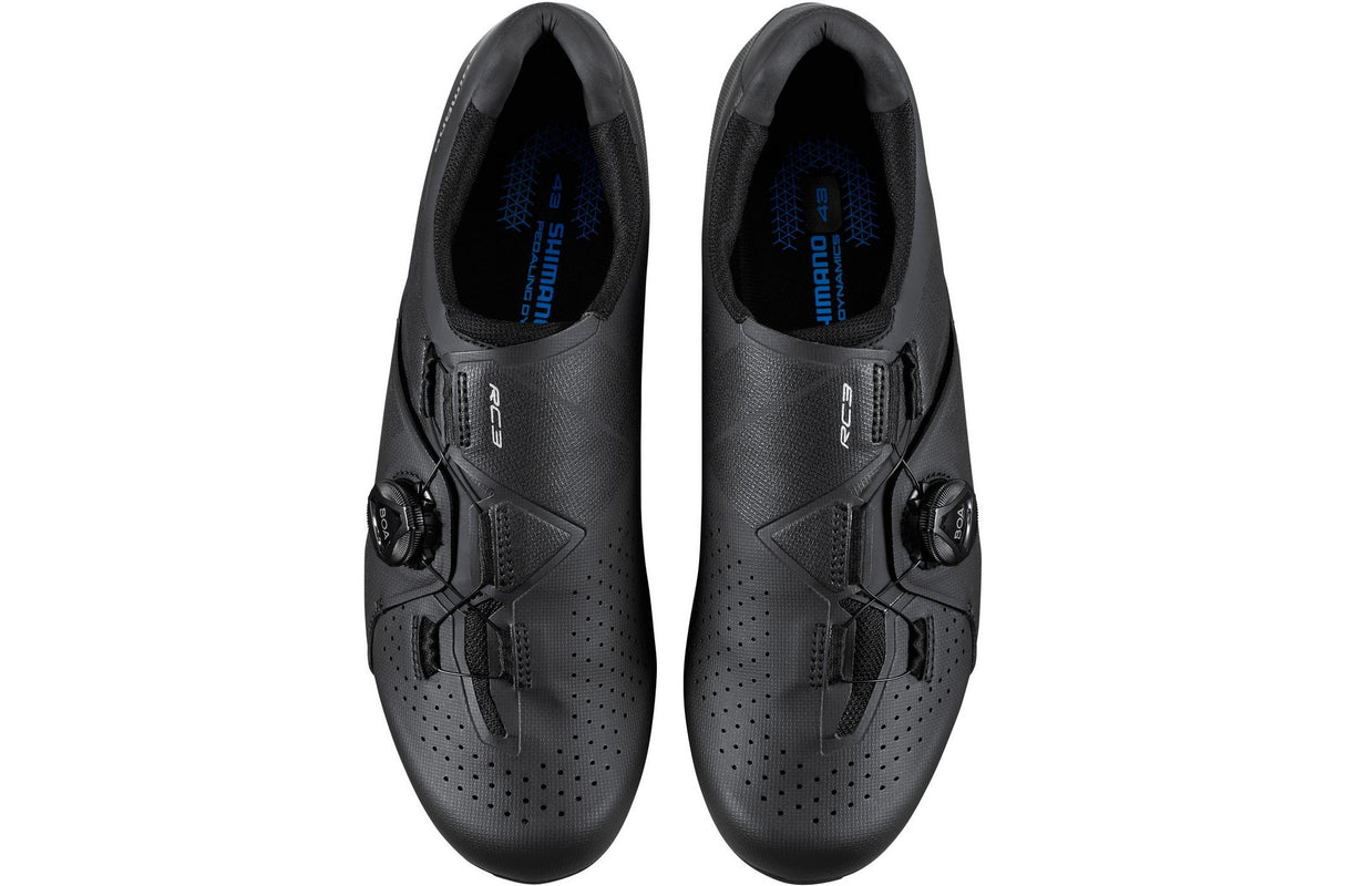 Shimano RC300 Men's Synthetic Regular Road Cycling Shoes - Black - Size 43