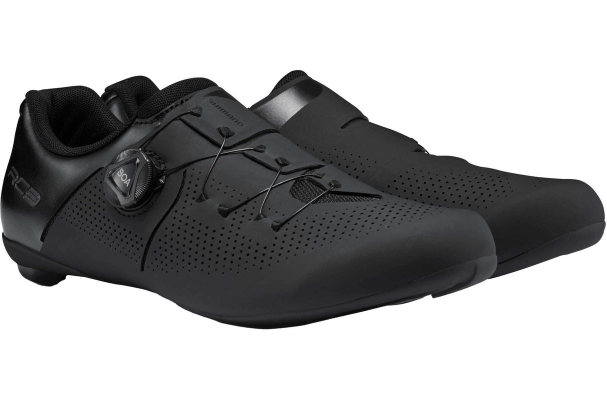 Shimano RC302 Men's SPD-SL BAO Closure Road Cycling Shoes - Black - EU 44